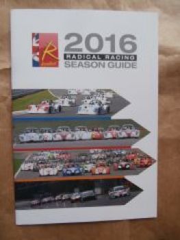 Radical Racing 2016 Season Guide SR1 SR3 RXC Spyder Coupé