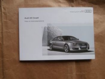 Audi A5 Coupé Uso e manutenzione Handbuch Bordbuch 11/2009