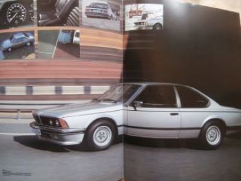 BMW 628CSi 635CSi E24 Prospekt März 1982 Rarität