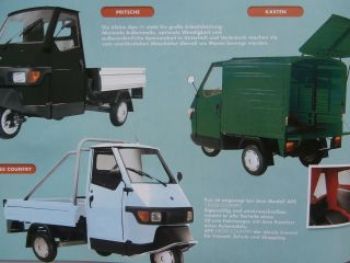 Piaggio Ape Leichttransporter 2014 Modelle Ausstattung Technik