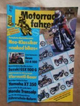 Motorradfahrer 12/1992 Suzuki GSX 1100G, Yamaha XT350,