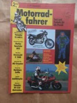 Motorradfahrer 11/1991 Yamaha XJ600S,Harley Sportster 883,