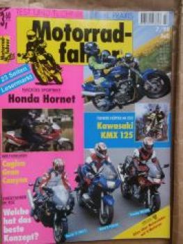 Motorradfahrer 7/1998 Honda Hornet, Kawasaki KMX 125,