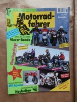 Motorradfahrer 12/1997 Honda VT750 C2 vs. XL1200,Suzuki GSX 750