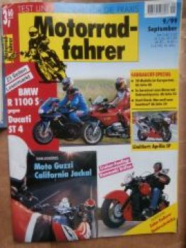 Motorradfahrer 9/1999 Aprilia RSV SP, BMW R 1100S vs. Ducati ST4