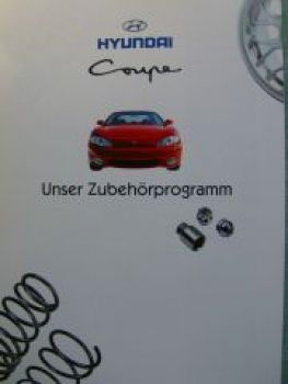 Hyundai Coupe Zubehör Prospekt 4/1998 NEU