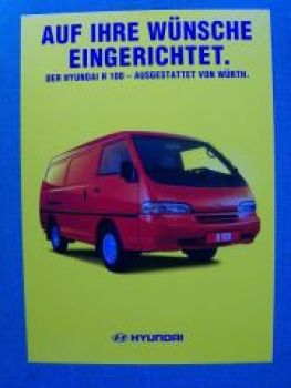 Hyundai H100 Würth Sanitär & Elektro  Prospekt  NEU