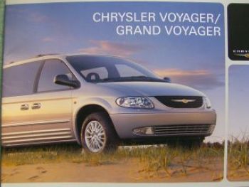 Chrysler Voyager +Grand Voyager Prospekt 10/2002 NEU