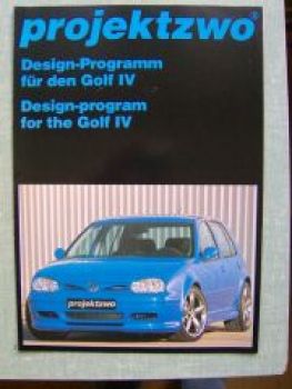 projektzwo VW Golf4 Designprogramm Prospekt 4/1998 NEU