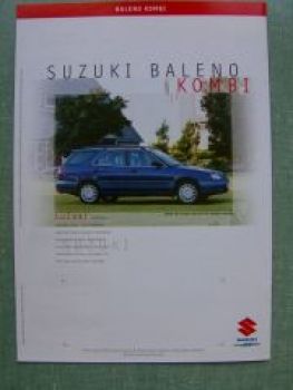 Suzuki Baleno Kombi 9/1999 Prospekt NEU