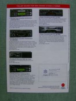 Suzuki Grand Vitara 5-türer Zubehör Prospekt 3/2001 NEU