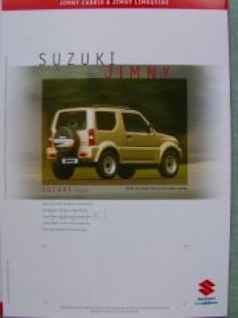 Suzuki Jimny Cabrio & Limousine Prospekt 2/2000 NEU