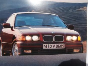 BMW 318is 320i 325i Coupés E36 Prospekt 1992 NEU