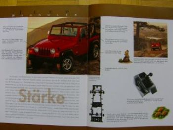 Jeep Wrangler Prospekt 9/1996 Rarität