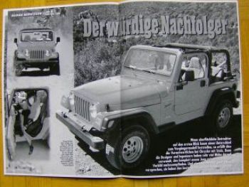 Jeep Wrangler Pressespiegel NEU Rarität