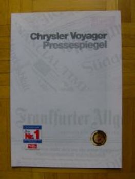 Chrysler Voyager Pressespiegel 5/1997 NEU