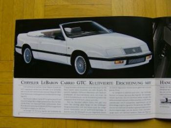 Chrysler Prospekt ES +Shelby LeBaron GS Turbo Voyager 1/1989