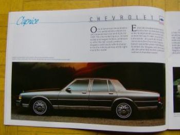 Chevrolet Pontiac Oldsmobile Buick Cadillac 1989 Prospekt Passen