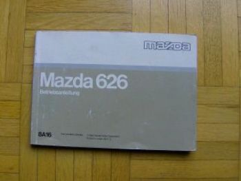 Mazda 626 Betriebsanleitung Handbuch 1988