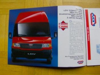 LDV Prospekt neue Convoy 1998 Rarität