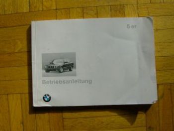 BMW Betriebsanleitung 518i-540i+525td/s+Touring 4/1994 E34