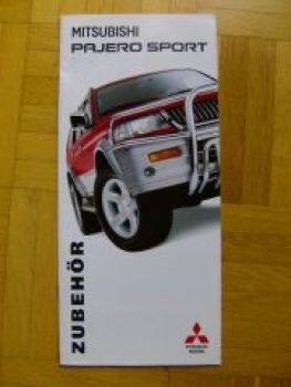 Mitsubishi Pajero Sport Zubehör Prospekt 5/1999 NEU
