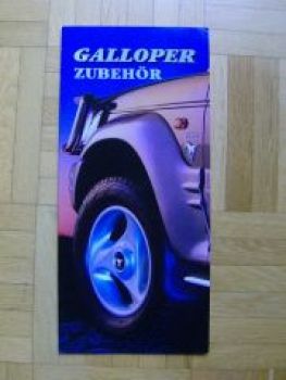 Mitsubishi Galloper Zubehör Prospekt 11/1999 NEU
