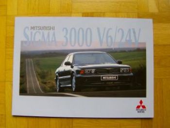 Mitsubishi Sigma 3000 V6/24 Prospekt 4/1995 Rarität