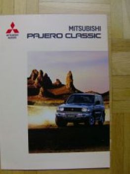 Mitsubishi Pajero Classic Prospekt 7/2002 NEU