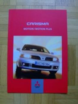 Mitsubishi Carisma Motion/Motion Plus Prospekt 6/2003 NEU