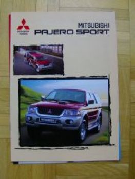 Mitsubishi Pajero Sport Prospekt 6/2002 NEU