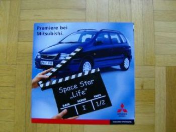 Mitsubishi Space Star Life Sonderprospekt 1/2000 A5 Format
