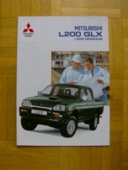 Mitsubishi L200 GLX +Magnum Prospekt 8/1999 NEU