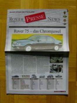 Rover Presse News 3/1999 75 +320i E46 Mondeo Passat Saab 9-5