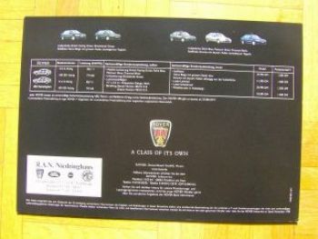 Rover 400 Kensington Prospekt 11/1998 Rarität RT