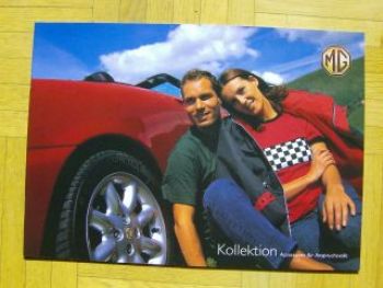 MG F Prospekt Mappe 1999 +Kollektion Accessories Typ RD