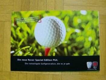 Rover Special Edition PGA 25 45 +Streetwise 10/2004 Prospekt