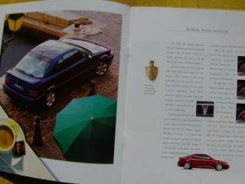 Rover Coupe Prospekt UK Englisch 1996 NEU