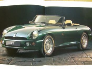 MG RV8 Prospekt  UK Englisch Rechtslenker 9/1993