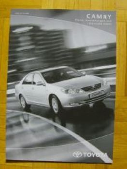 Toyota Camry Preisliste 6/2002 NEU