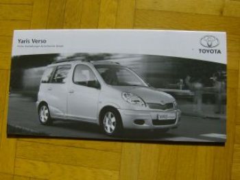 Toyota Yaris Verso Preisliste 4/2005 NEU