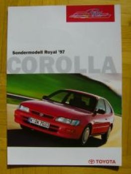 Toyota Corolla Royal  Prospekt NEU 12/1996 Typ E100