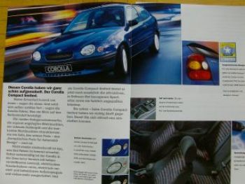 Toyota Corolla Compact limited Prospekt 7/1998 NEU
