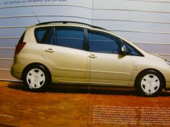 Toyota Corolla Verso Prospekt +Preisliste 1/2002 NEU