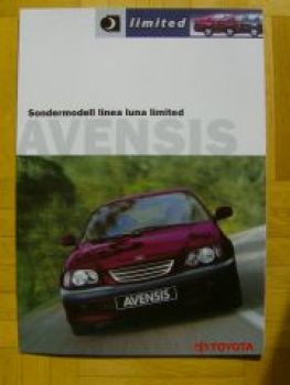 Toyota Avensis linea luna limited Prospekt 3/1999 NEU
