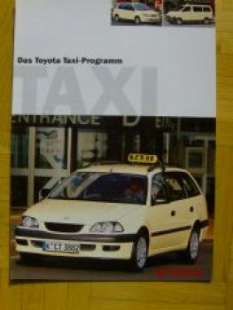 Toyota Taxi Programm Avensis +Hiace Combi Picnic Prospekt