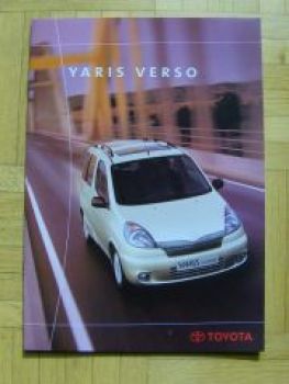 Toyota Yaris Verso Prospekt 12/1999 NEU