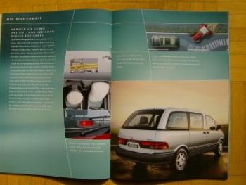 Toyota Previa Prospekt 9/1999 NEU XR10 XR20