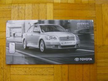 Toyota Avensis Preisliste 7/2003 NEU