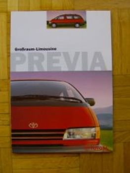 Toyota Previa Prospekt 3/1998 NEU
